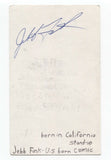 Jebb Fink Signed 3x5 Index Card Autographed Signature Comedian Comic Actor