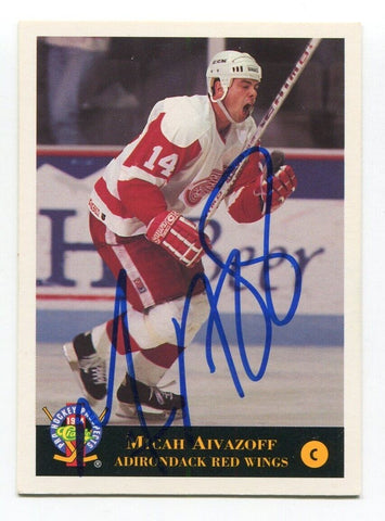 1994 Classic Pro Prospects Micah Aivazoff Signed Card Hockey Autograph AUTO #72