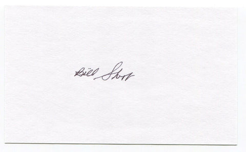 Bill Short Signed 3x5 Index Card Autographed MLB Baseball New York Yankees