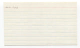 Hector Lopez Signed 3x5 Index Card Baseball Autographed Signature