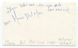 National Velvet - Maria del Mar Signed 3x5 Index Card Autographed Signature