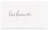 Dick Brodowski Signed 3x5 Index Card Autographed MLB Baseball Boston Red Sox