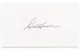 Del Unser Signed 3x5 Index Card Autograph Baseball MLB 1968 Washington Senators