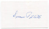 Duane Pillette Signed 3x5 Index Card Autographed MLB Baseball New York Yankees