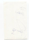 Fiction Plane - Pete Wilhoit Signed 3x5 Index Card Autographed Signature