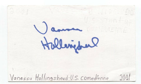 Vanessa Hollingshead Signed 3x5 Index Card Autographed Actress Ghost Dog