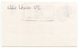 Eddie LeBaron Signed 3x5 Index Card Autographed NFL Football Dallas Cowboys