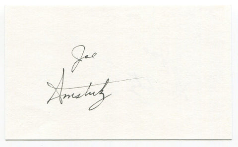 Joe Amstutz Signed 3x5 Index Card Autographed Signature Minnesota Vikings 