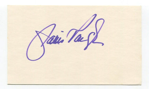 Janis Paige Signed 3x5 Index Card Autographed Actress Happy Days