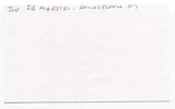 Joe DeMaestri Signed 3x5 Index Card Autographed MLB Baseball New York Yankees