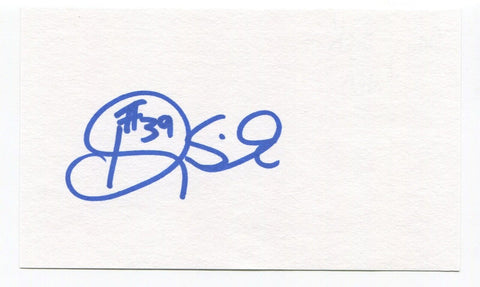 Doug Sisk Signed 3x5 Index Card Autographed MLB Baseball New York Mets