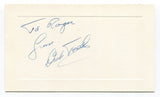 Dick Teed Signed Card Autograph Baseball MLB Roger Harris Collection