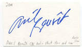 Avril Benoit Signed 3x5 Index Card Autographed Signature Host Director