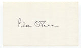 Billy O'Dell Signed 3x5 Index Card Baseball Autographed Signature