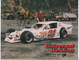 Mike Ewanitsko Signed 8.5 x 11 inch Photo NASCAR Drag Racing Race Car Driver