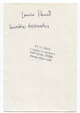 Louise Pound Signed Photo Autographed Signature Feminist Nebraska Hall of Fame
