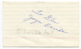 Joyce Davidson Veronica Tennant Signed 3x5 Index Card Autographed Host 