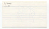 Roy Smalley Signed 3x5 Index Card Baseball Autographed Signature