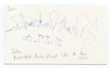 John Rubinstein Signed 3x5 Index Card Autographed Signature Actor