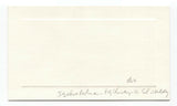 Isadore Perlman Signed Card Autographed Signature Scientist Chemist