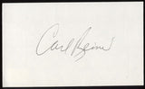 Carl Reiner Signed Index Card Signature Vintage Autographed AUTO