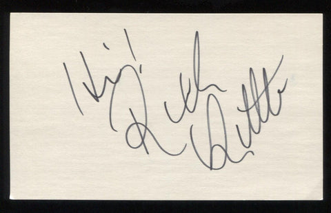 Rich Little Vintage Signed 3x5 Index Card Autographed From The 1970's 