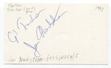Captain Tractor - Jon Nordstrom Signed 3x5 Index Card Autographed Signature Band