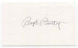 Boyd Bartley Signed 3x5 Index Card Autographed Baseball MLB '43 Brooklyn Dodgers