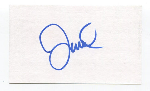 Jim Wohlford Signed 3x5 Index Card Autographed Baseball MLB Kansas City Royals