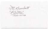 Vic Barnhart Signed 3x5 Index Card Autographed Signature Pittsburgh Pirates MLB