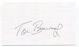 Tom Brunansky Signed 3x5 Index Card Autographed California Angels World Series