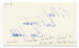 George Schlatter Signed 3x5 Index Card Autograph Signature Producer Director