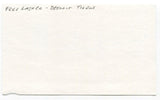 Fred Lasher Signed 3x5 Index Card Autographed MLB Baseball 1968 Detroit Tigers