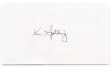 Ken Szotkiewicz Signed 3x5 Index Card Autographed Football NFL Detroit Tigers