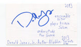 Donald Jones Jr Signed Index Card Autographed Actor Unbreakable Kimmy Schmidt