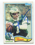 1982 Topps Ron Jaworski Signed Card Football Autographed #447