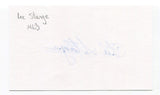 Lee Stange Signed 3x5 Index Card Autographed MLB Baseball Boston Red Sox