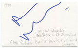 Alan Rudolph Signed 3x5 Index Card Autograph Producer Filmmaker Director