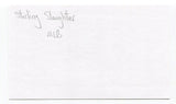 Sterling Slaughter Signed 3x5 Index Card Autographed MLB Baseball Chicago Cubs