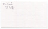 J.C. Snead Signed 3x5 Index Card Autographed PGA Golf Golfer