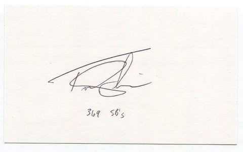 Tom Goodwin Signed 3 x 5 Index Card Autographed 1991 Los Angeles Dodgers MLB