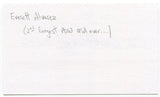 Everett Alvarez Jr. Signed 3x5 Index Card Autographed Signature Vietnam POW