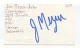 Jim Mezon Signed 3x5 Index Card Autographed Actor Avonlea