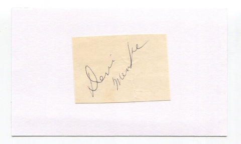 Denis Menke Signed Cut Index Card Autographed Baseball MLB Milwaukee Braves