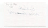 Roy Winston Signed 3x5 Index Card Autographed Football NFL Minnesota Vikings