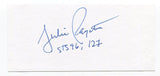 Julie Payette Signed Cut Index Card Autographed NASA Astronaut Space CSA