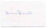 Dennis Bennett 3x5 Index Card Autographed Signature Philadelphia Phillies