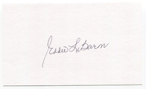 Eddie LeBaron Signed 3x5 Index Card Autographed NFL Football Dallas Cowboys