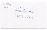 Jim Bibby Signed 3x5 Index Card Autographed St. Louis Cardinals No Hitter 1973