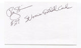 Roy Shivers Signed 3x5 Index Card Autographed NFL Football St Louis Cardinals